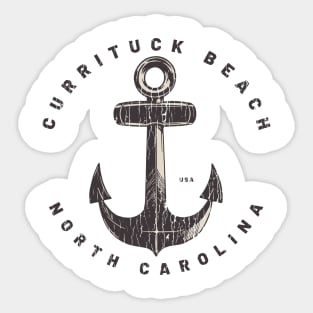 Currituck Beach, NC Summertime Vacationing Big Anchor Sticker